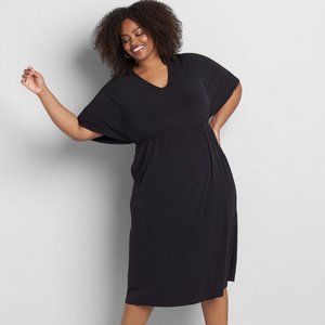 Lane Bryant Kimono Sleeve Midi Dress